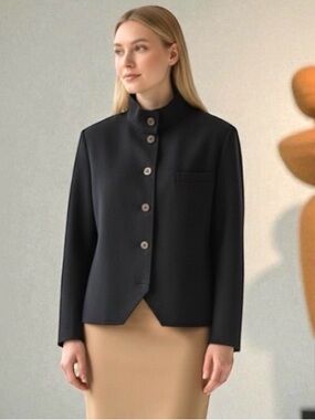 Vintage Louis Féraud Couture Boxy
Wool Blazer